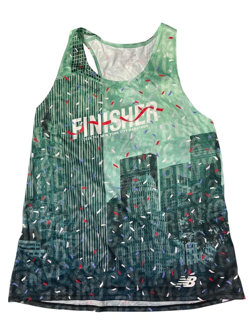 New Balance 2022 NYC Marathon Finisher Singlet - Women’s 2XL - Bright Mint - NWT